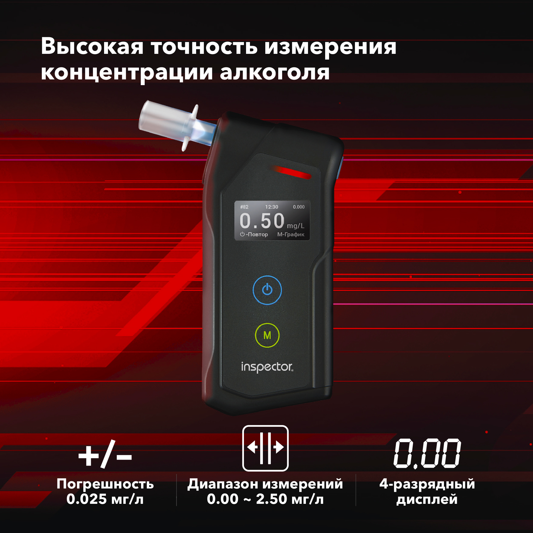 Алкотестер Inspector AT1100 Алкотестер Inspector AT1100